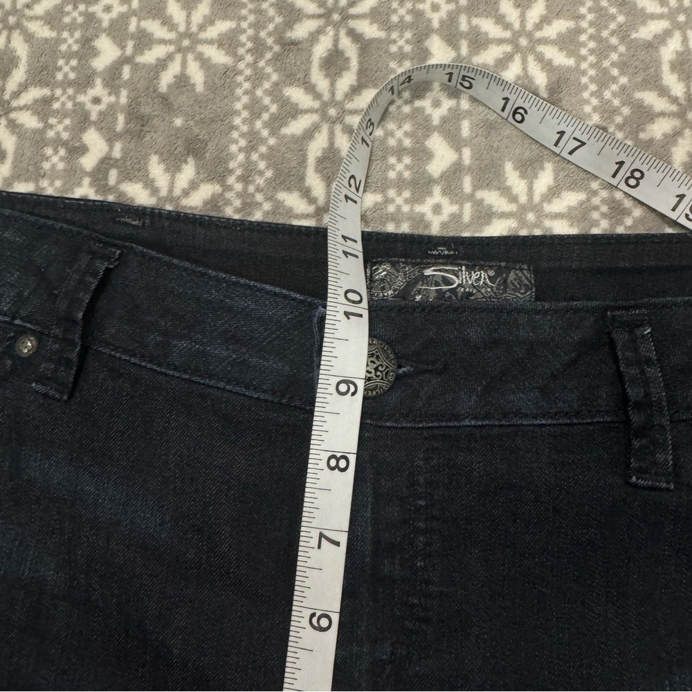 Silver Jeans‎ Women's Suki Jegging Dark Wash Size 18 Minimalist Casual Preppy - Picture 10 of 10